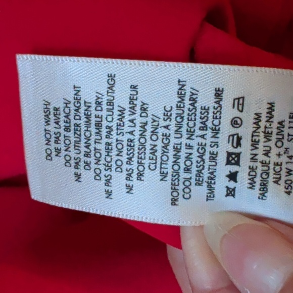 ALICE & OLIVIA high waisted wide leg pant - size 8 - Picture 13 of 15